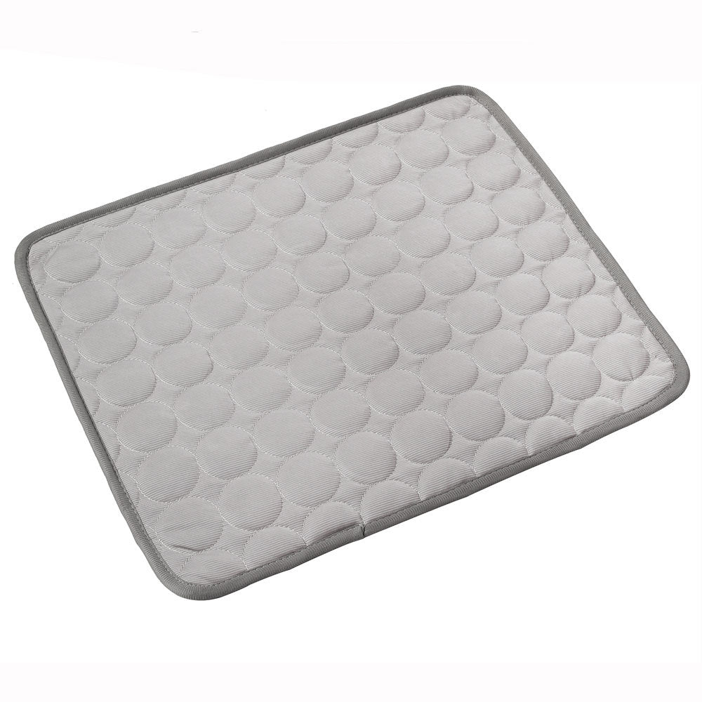 Wagivo cooling dog mat used on car seat during summer road trip