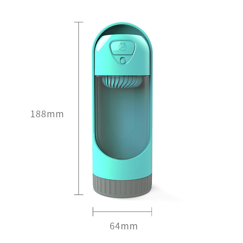 Wagivo leakproof dog water bottle lock button close-up detail