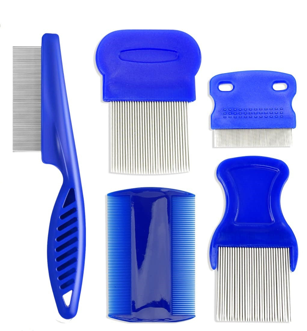 Wagivo pet grooming comb with ergonomic non-slip handle close-up